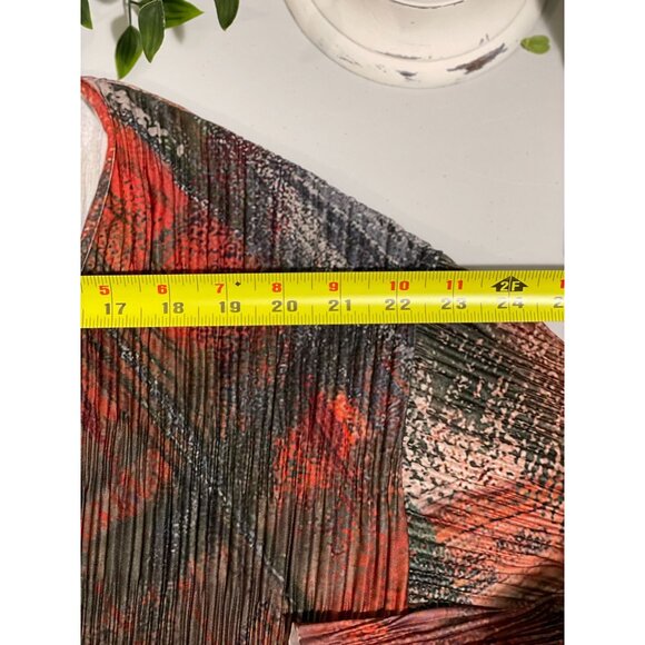 Zara Multicolor Pleated String Tie Wrap Blouse Top Sz S NWT! - Picture 10 of 16